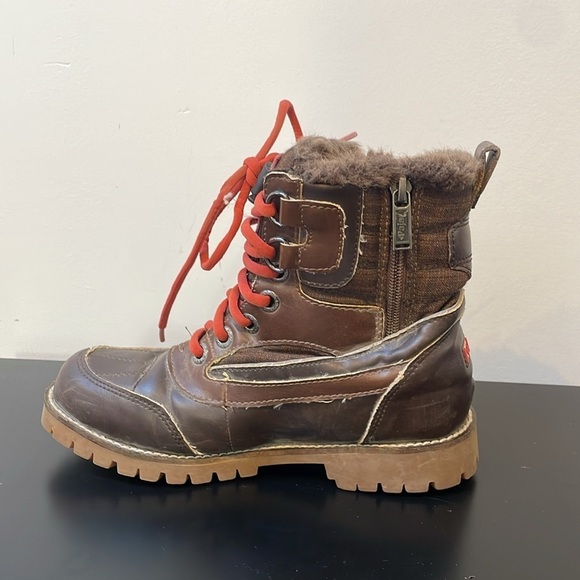 Pajar Canada kids winter boots 4.5 brown waterproof seam-sealed Tex-membrane - Picture 6 of 13